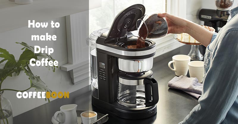 How to make drip coffee using a coffee maker